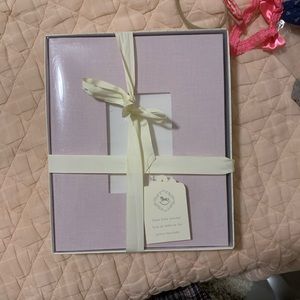Pottery barn linen baby journal